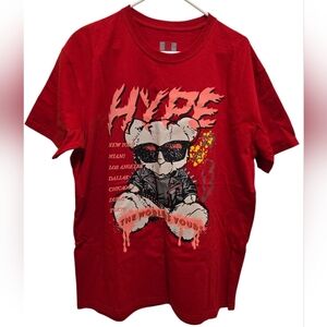 Red Hustle Graphic Tee Shirt